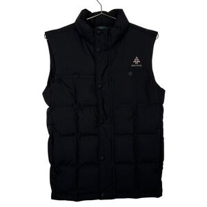 Woods Black Puffer Vest Down Filled Insulated Outdoor Gorpcore Men's Small